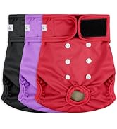 Female Dog Diapers - Reusable Diapers for Doggie in Heat - Highly Absorbent for Pet Incontinence ...