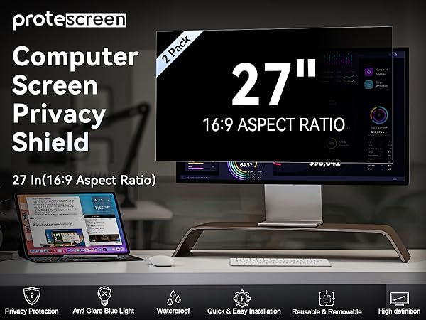 monitor privacy screen 27 inch
