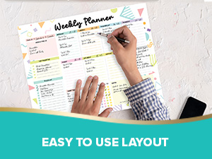 weekly todo list notepad