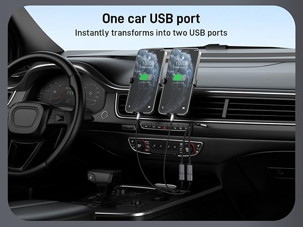 USB 3.0 Splitter 1 in 2 Out Cable