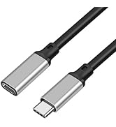 Tianle USB C Extension Cable, Type-C USB 3.2 Gen 2(10Gbps) Male to Female Extender,4K@60HZ Fast C...