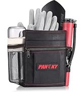 PANCKY Metal Detecting Finds Waist Pouch, Portable Multifunctional Bag, Finds Accessory Black