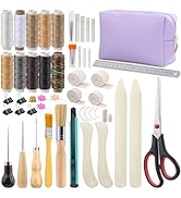 65 Pcs Bookbinding Kit Book Binding Materials Bone Folder Tool Book Binding Kit for Beginners Boo...