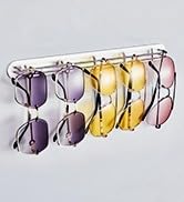 LOXSUN Sunglasses Organizer, Wall Mounted Sunglasses Holder Self Adhesive Glasses Holder Stainles...
