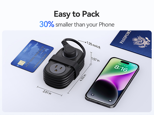 PD20W Travel Power Strip