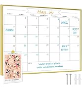Dry Erase Monthly Calendar Whiteboard, 10.5
