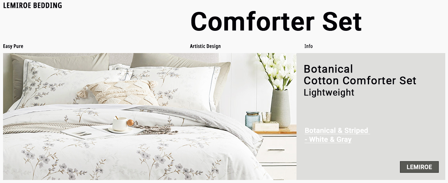 gray comforter sets cotton floral cotton comforter sets botanical bedding set quilt sets