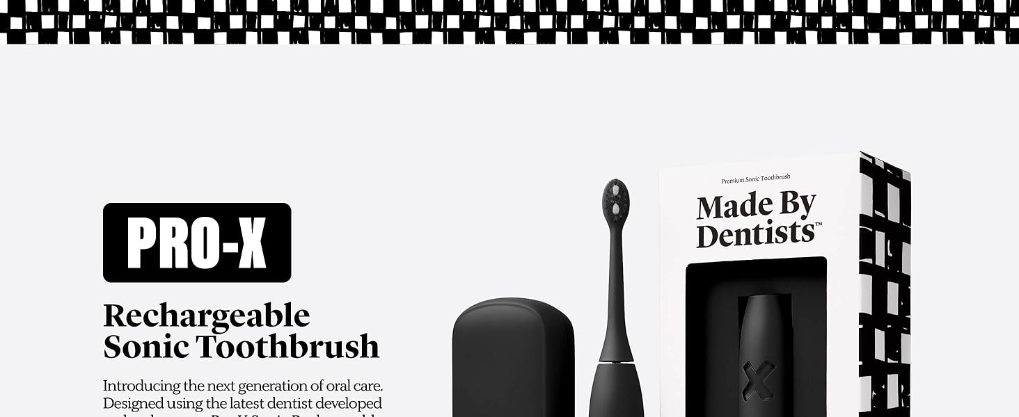 Made By Dentist + Pro-X Rechargeable Sonic ToothBrush