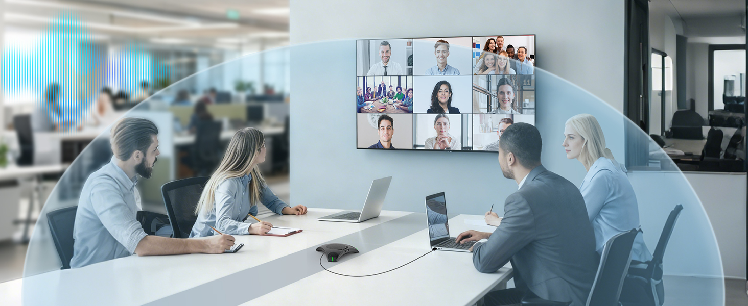 conference speaker and microphone