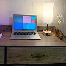 lamp with usb port and outlet