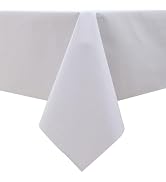 Heavy Duty Vinyl Tablecloth Waterproof Oil-Proof PVC Table Cloth Stain-Resistant Wipeable Rectang...