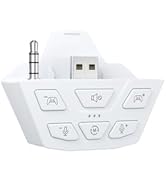 CHARM FOCUS Stereo Headset Adapter, Audio Mic Headphone Adapter for Xbox One, Xbox Series X|S and...