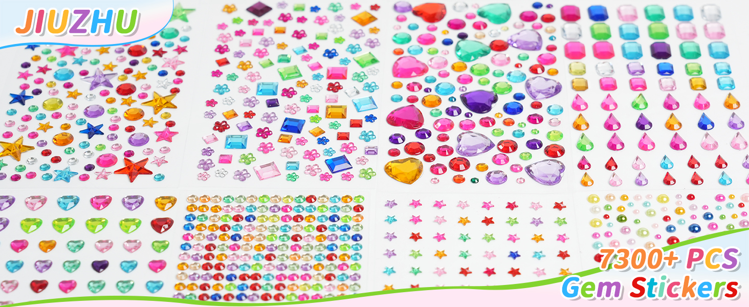 7300+ gems stickers