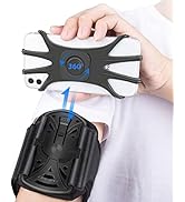 HLOMOM Running Phone Holder Armband for Phone, Detachable &amp; 360°Rotated Sports Armband with Key P...