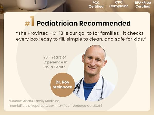 evaporative humidifier bedroom easy clean nursery kid cool mist small room office home no mist baby