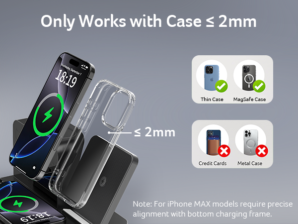 acer 7-in-1 Wireless Charging Station: Charger Stand for Multiple Devices for Apple - iPhone