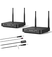 Wireless HDMI Extender with Loop Out, WiFi Transmitter and Receiver Kit 328ft (100m) Low Latency ...