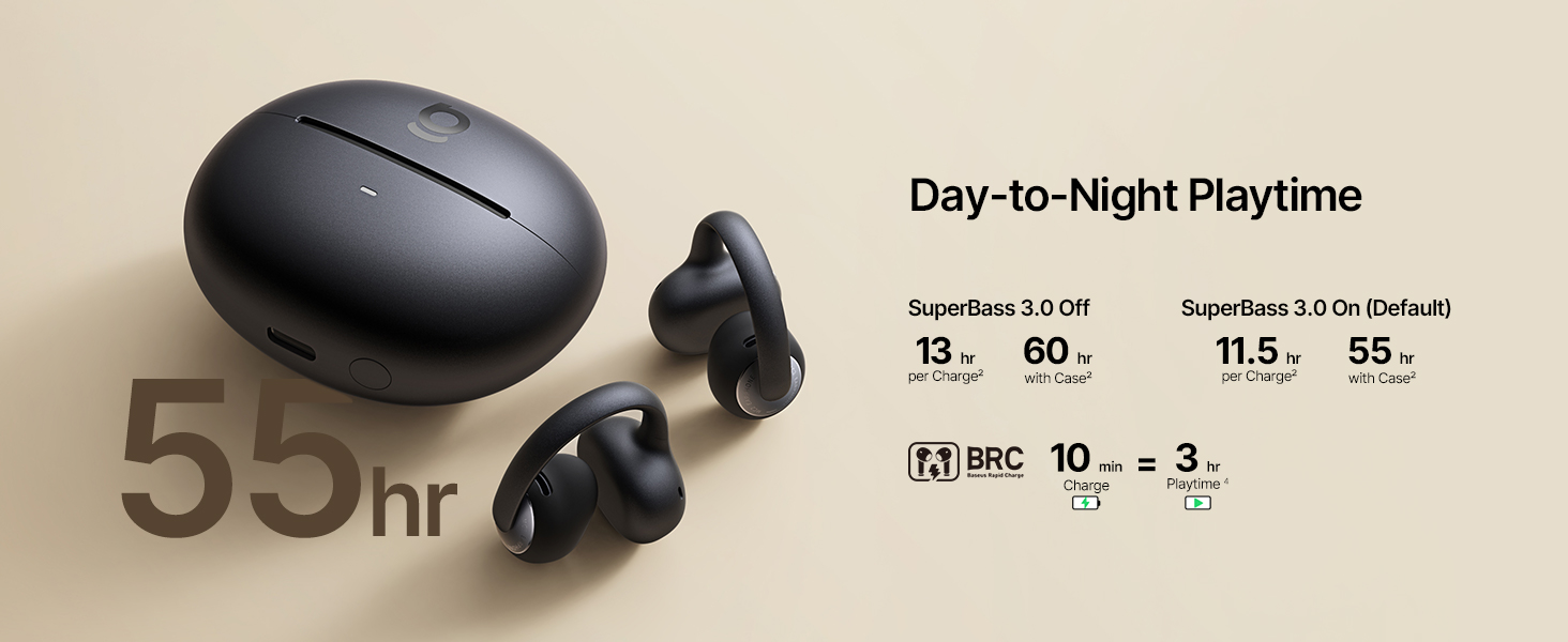 55H Playtime Clip on Earbuds