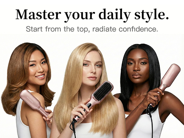 hair straightener brush