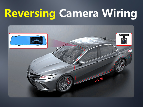 Rear View Mirror Video Recroder Car DVR 4.5" Mirror Dash Cam Backup Smart Rearview Front and Rear