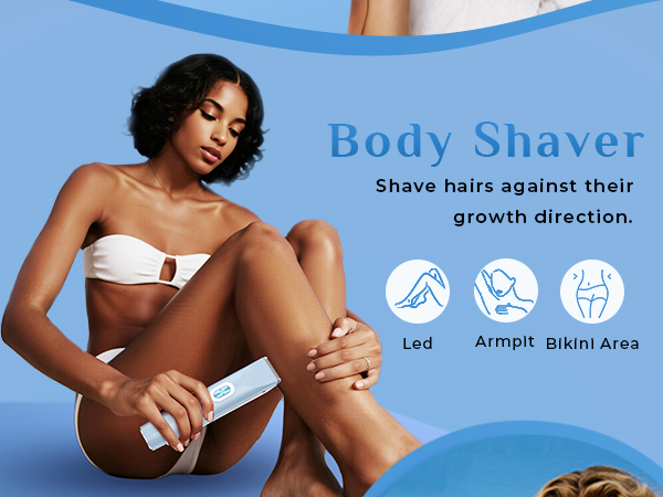 Shave hairs against theirgrowth direction.