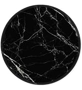 Auhoahsil Mouse Pad, Round Marble Theme Anti-Slip Rubber Mousepad with Durable Stitched Edges for...