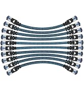 CABNEER Cat8 Ethernet Cable 5 ft 10-Pack, High Speed 40Gbps 2000MHz Internet Cable Braided Shield...