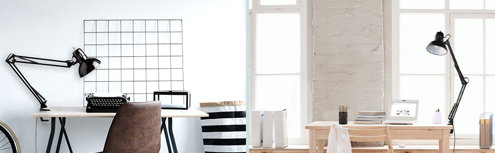 globe black desk lamp