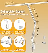 SKYLEO Led Desk Lamp for Home Office - 2400LM Ultra Bright Desk Light -Eye Caring Desk Lamp with ...