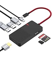 ANYPLUS USB C Hub Multiport Adapter, 7 in 1 USB C Laptop Docking Station with 4K HDMI, 3 Ports US...
