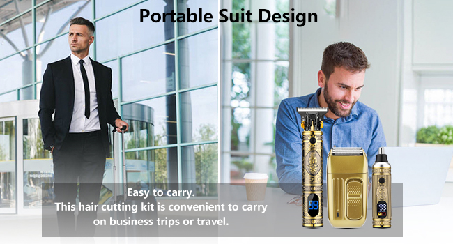 Professional Hair Barber Clippers hair trimmer grooming kit electric shaver trimmers for barbers