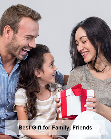 Text reads 'Best Gift for Family, Friends'. Series of lifestyle photos showing people sharing emotional moments while holding cups or mugs.