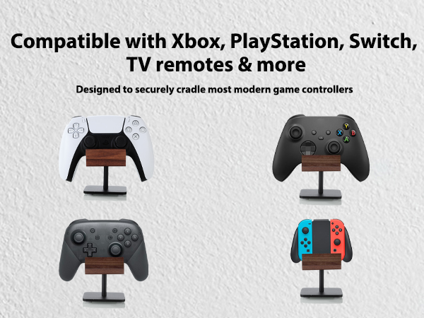 Wood Game Controller Stand Compatible for Xbox, PS5 m