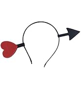 Juroicessry Funny Love Heart for Arrow Headband Valentines Day Elastic Hair Hoop Hair Accessories...
