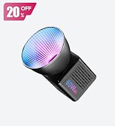 ULANZI C60RGB 60W RGB COB Video Light, Mini Bowens Portable LED Photography Continuous Output Lig...