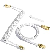 ZIYOU LANG C03 Custom Coiled USB C to A Cable with Detachable Double Sleeve Braided Nylon Spiral ...