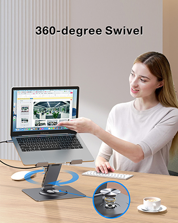 360-degree rotation laptop stand