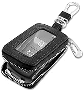 Stylish Car Key Fob Case with Sunroof&amp;Keychain,Leather Car Key Fob Cover for Protection,Universal...