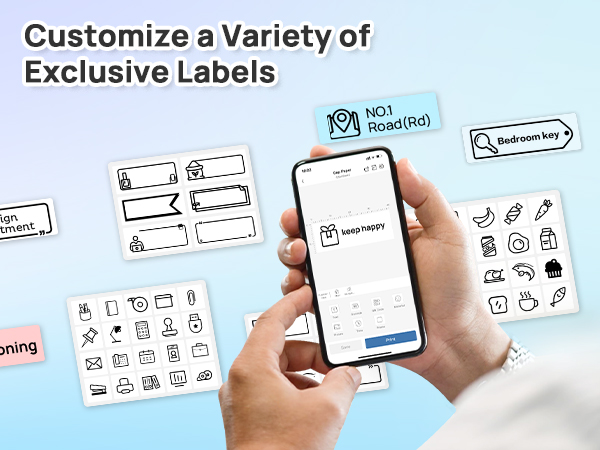 label maker label maker with tape bluetooth label maker mini label printer thermal label maker