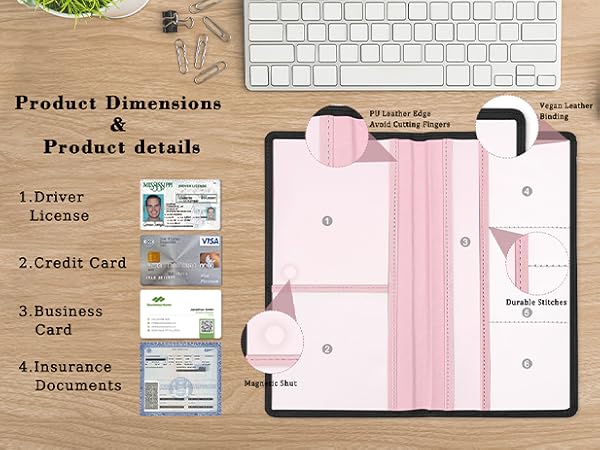 Letter Car Registration Holder