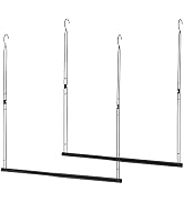 STORAGE MANIAC Hanging Closet Rod, Adjustable Width and Height Closet Hanging Organizer, Space-Sa...