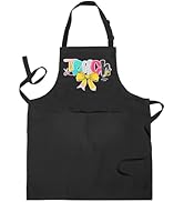 COWEB Coquette Teacher Apron with Pockets, Teacher Appreciation Gifts, Back to School Gifts for T...