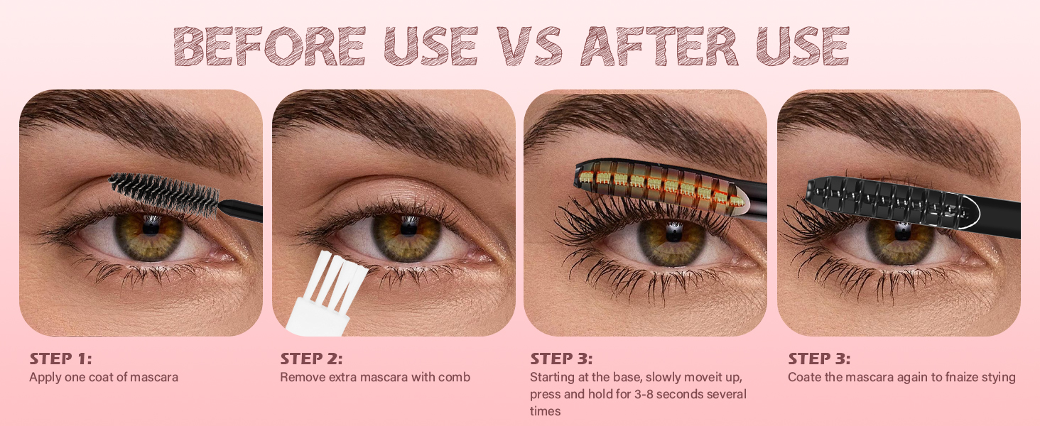 Heated Eyelash Curler for Women