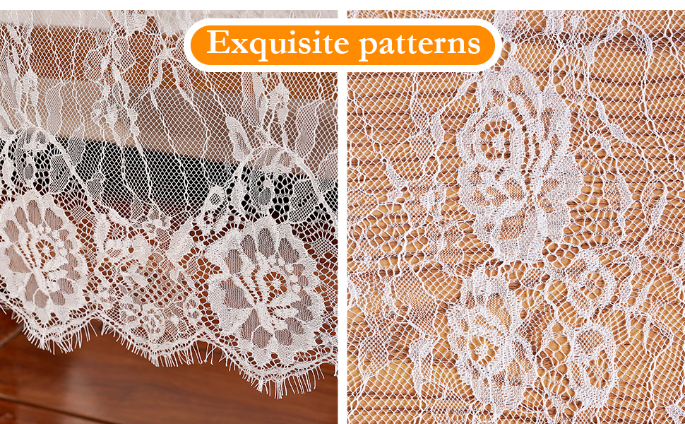White lace tablecloth