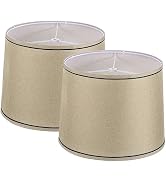 PATIKIL Lamp shades for Table Lamps Set of 2, 11.4" Top x 12.6" Bottom x 9.8" High Drum Lamp shad...