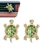 MOXRUQ 2 PCS Sea Turtles Car Air Fresheners Vent Clips, Bling Cute Turtle Air Conditioning Outlet...