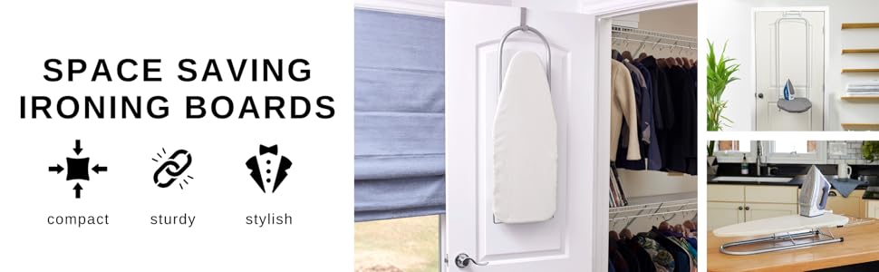 space saving ironing boards are compact, sturdy, and stylish