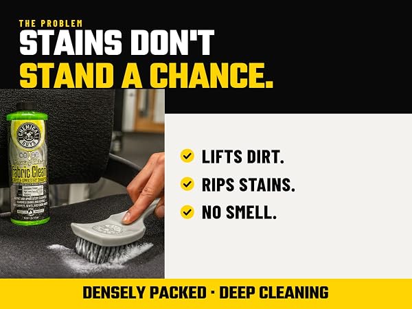  Synthetic bristles and an injection-molded handle deliver durable scrub power on interiors.