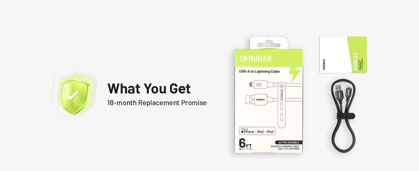 Lightning to USB Charging Cable Cord