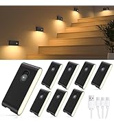 WILLED Stair Lights Indoor, Wireless Motion Sensor Light Indoor, Rechargeable Night Lights for St...